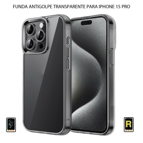 Funda Antigolpe Transparente iPhone 15 Pro | Garantía y stock Disponible