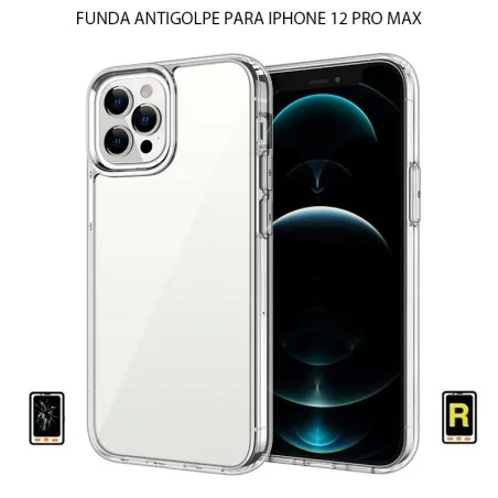 Funda Antigolpe iPhone 12 Pro Max Gel Transparente | Garantía y Servicio Rápido en Madrid