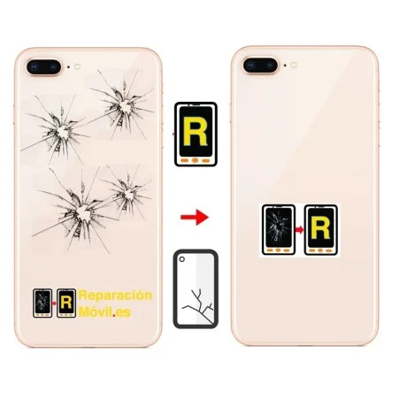 Cambiar Cristal Tapa iPhone 8 Plus