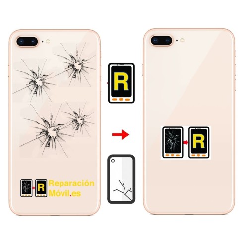 Cambiar Cristal Tapa iPhone 8 Plus