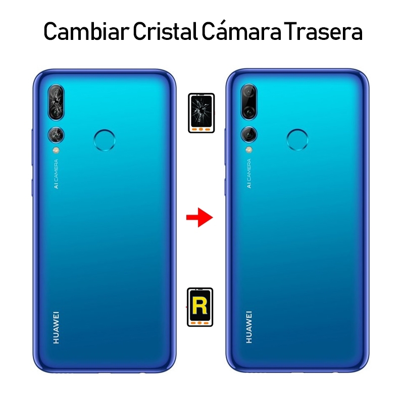 Cambiar Cristal Cámara Trasera Huawei Y7 Pro 2019
