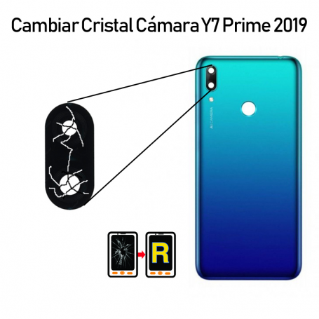 Cambiar Cristal Cámara Trasera Huawei Y7 Prime 2019