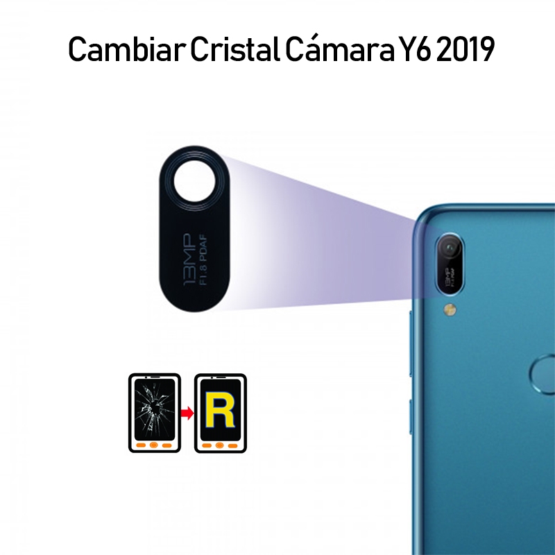 Cambiar Cristal Cámara Trasera Huawei Y6 2019