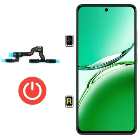 Cambiar Botón de Encendido Oppo Reno 12 FS | Garantía y stock Disponible