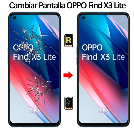 Cambiar Pantalla con Marco Oppo Find X3 Lite Original