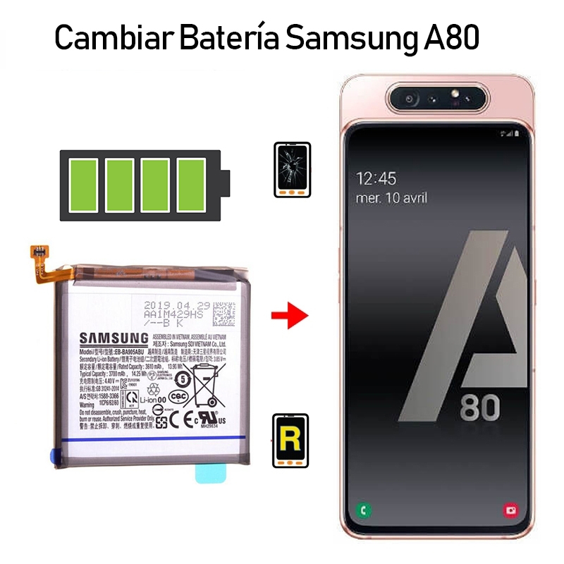 Cambiar Batería Samsung Galaxy A80