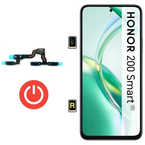Cambiar Botón de Encendido Honor 200 Smart | Garantía y Servicio Rápido en Madrid