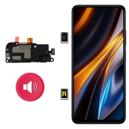 Cambiar Altavoz de Música Xiaomi Poco M7 | Garantía y stock Disponible