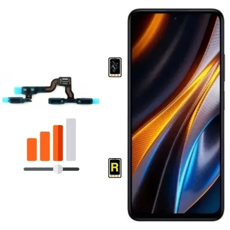 Cambiar Botón de Volumen Xiaomi Poco M7 | Garantía y stock Disponible