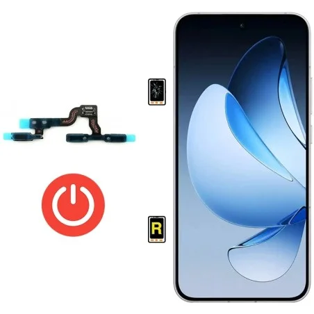 Cambiar Botón de Encendido Oppo Reno 13 5G | Garantía y Servicio Rápido en Madrid