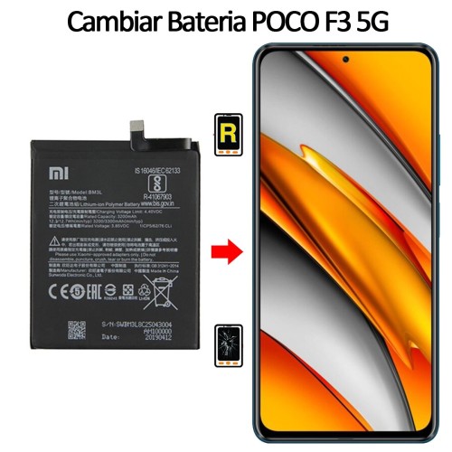 Cambiar Batería Original Xiaomi Poco F3 5G BM4Y