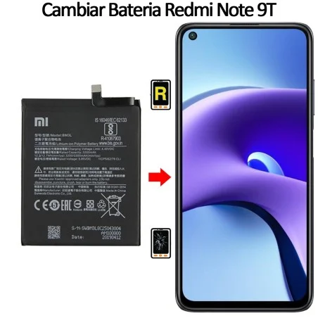 Cambiar Batería Original Xiaomi Redmi Note 9T BN62