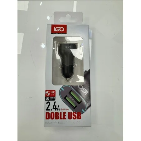 IGO CARGADOR DE COCHE 2USB 2.4A 21900