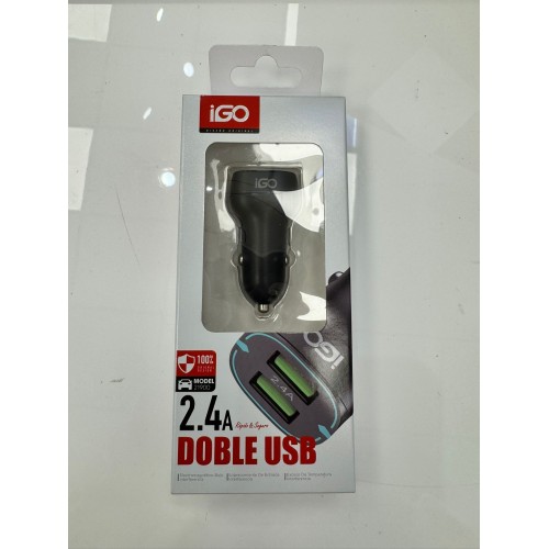 IGO CARGADOR DE COCHE 2USB 2.4A 21900