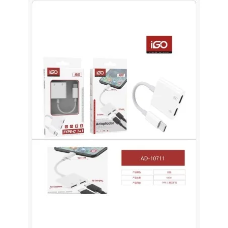 IGO ADAPTADOR T-C 1+1TIPO C AD10711