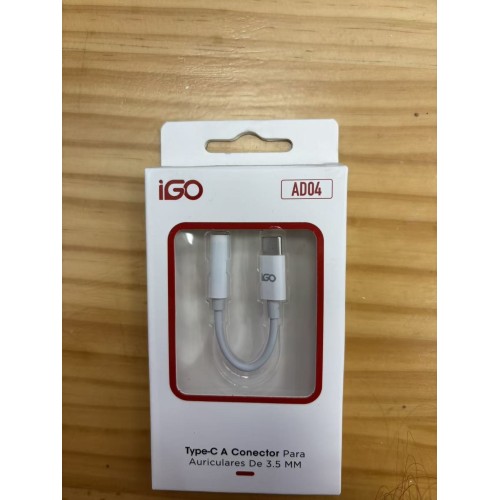 IGO TIPO C CONECTOR PARA AURICULAR DE 3.5MM AD04