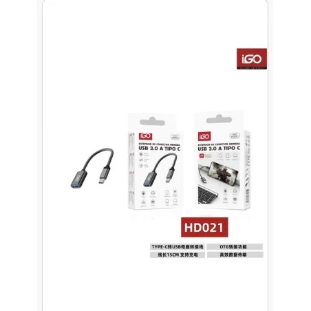 EXTENSOR DE CONECTOR NEGRO TIPO C HD021
