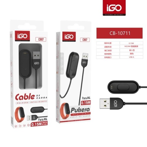 IGO CABLE CARGADOR PARA XIAOMI MI M3/M4 CB-10711