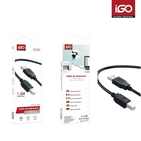 IGO CABLE DE IMPRESORA 1.5M S-0107