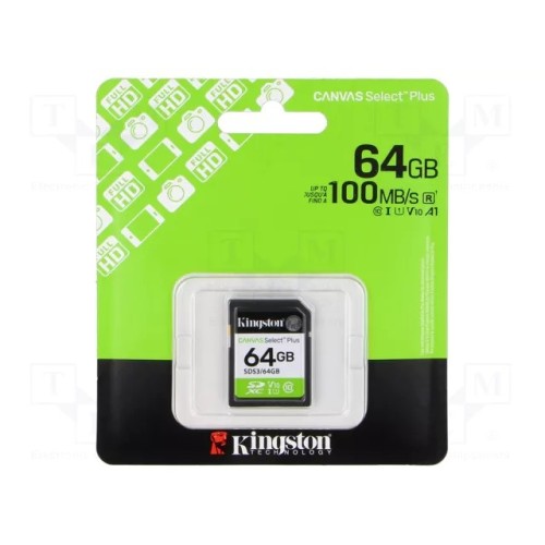 KINGSTON TARJETA DE MEMORIA 64 GB SDCS3