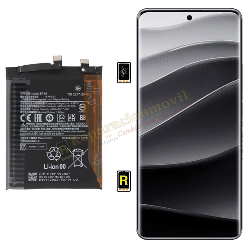 Cambiar Batería Original Xiaomi Redmi Note 14 Pro Plus BP56