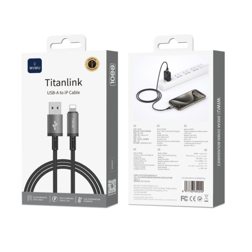 WIWU WI-C055 CABLE LIGHTNING A USB 1M