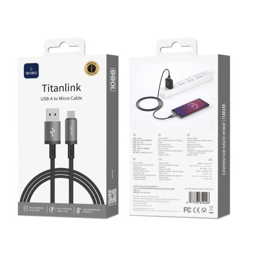 WIWU WI-C053 CABLE MICRO USB A USB 1M