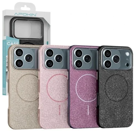 Funda Purpurina Brillo Magsafe de Colores Apokin