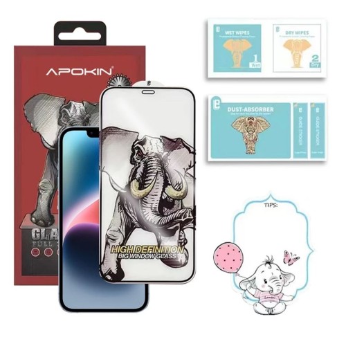 PROTECTOR Cristal iPhone Elefante Premium RED