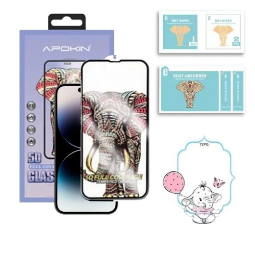 PROTECTOR Cristal iPhone Elefante Premium MORADO