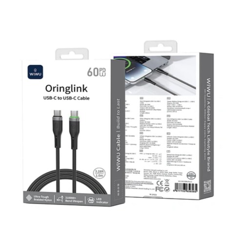 WIWU ORINGLINK CABLE TIPO C A TIPO C 60PD