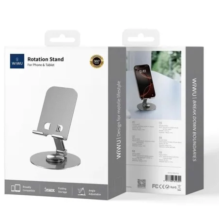 WIWU ZM-014 SOPORTE DE ESCRITORIO GIRATORIO PARA TELEFONO