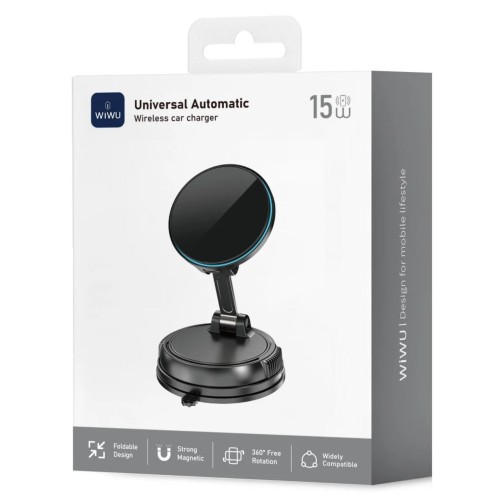 WIWU CH-326 UNIVERSAL AUTOMATIC WIRELESS CAR CHARGER