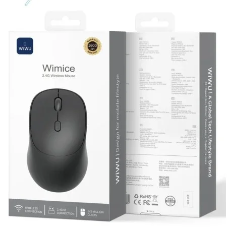 WIWU WM113 RATON INALAMBRICO COLOR NEGRO