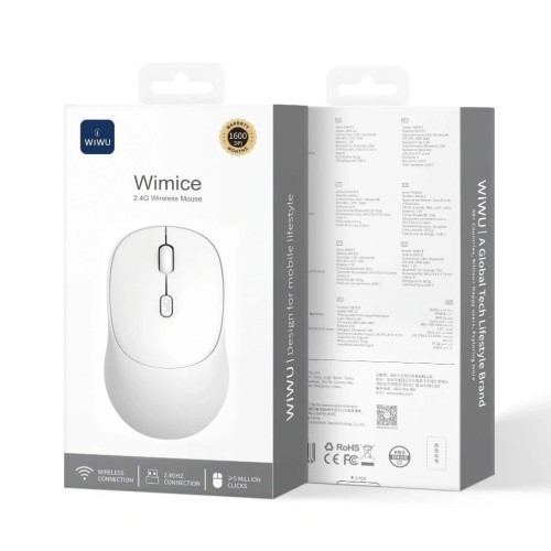 WIWU WM112 RATON INALAMBRICO COLOR BLANCO