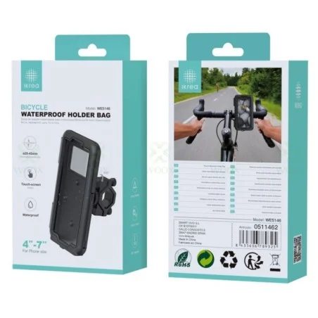 IKREA WE5146 BOLSA DE SOPORTE IMPERMEABLE PARA BICI NEGRO