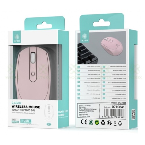IKREA WG7084 WIRELESS MOUSE ROSA