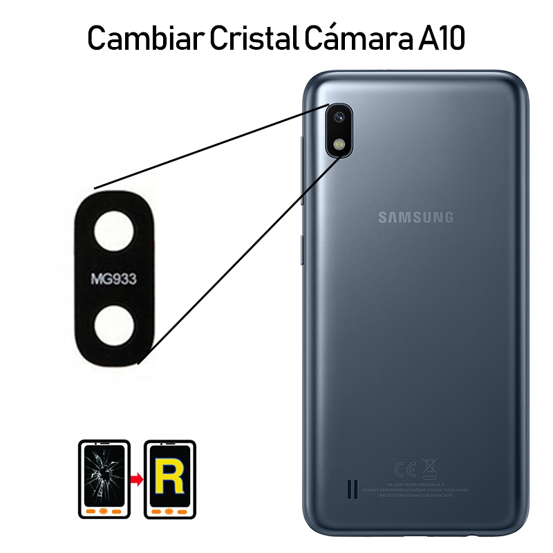 Cambiar Cristal Cámara Trasera Samsung galaxy A10