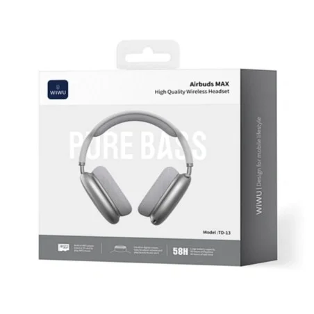 WIWU TD-13 AIRBUDS MAX COLOR PLATEADO