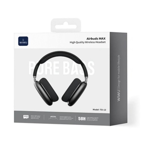 WIWU TD-13 AIRBUDS MAX COLOR NEGRA