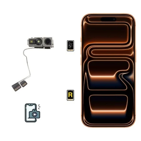 Cambiar Cámara Frontal iPhone 17 Pro Max | Servicio rápido, garantía y presupuesto gratuito.