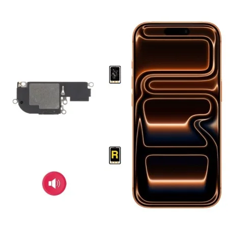 Cambiar Altavoz de Música iPhone 17 Pro Max | Servicio rápido, garantía y presupuesto gratuito.