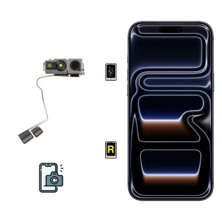 Cambiar Cámara Frontal iPhone 17 Pro | Servicio rápido, garantía y presupuesto gratuito.