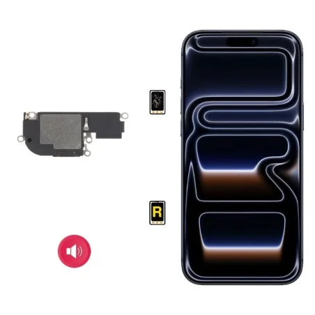 Cambiar Altavoz de Música iPhone 17 Pro | Servicio rápido, garantía y presupuesto gratuito.