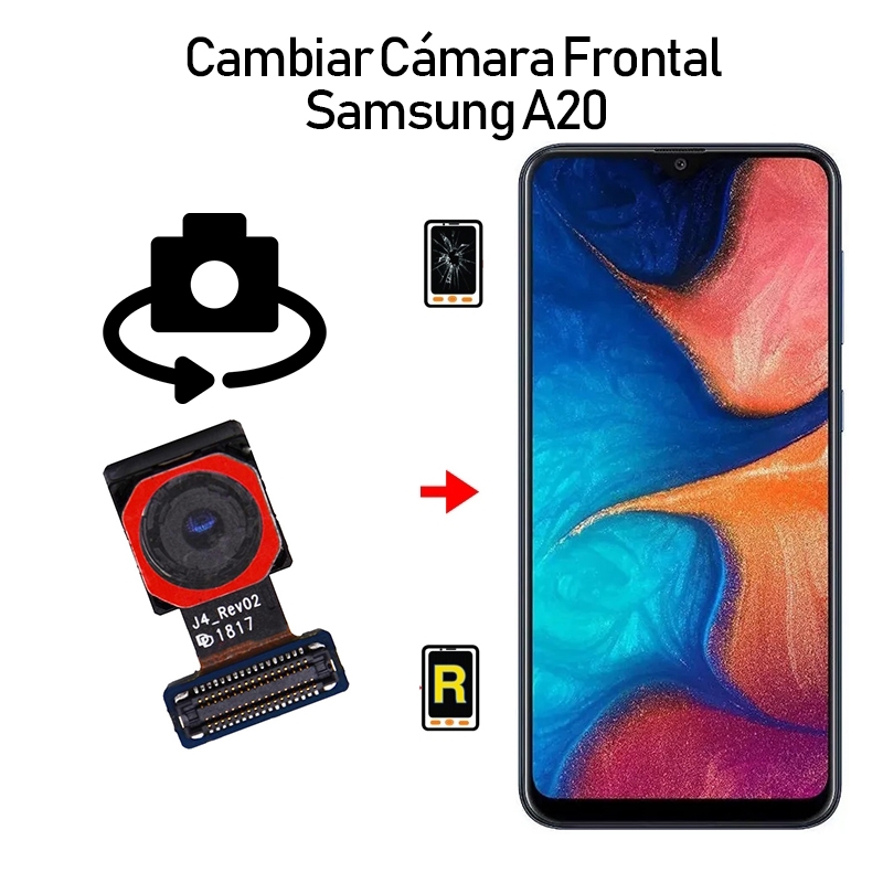 Cambiar Cámara Frontal Samsung Galaxy A20