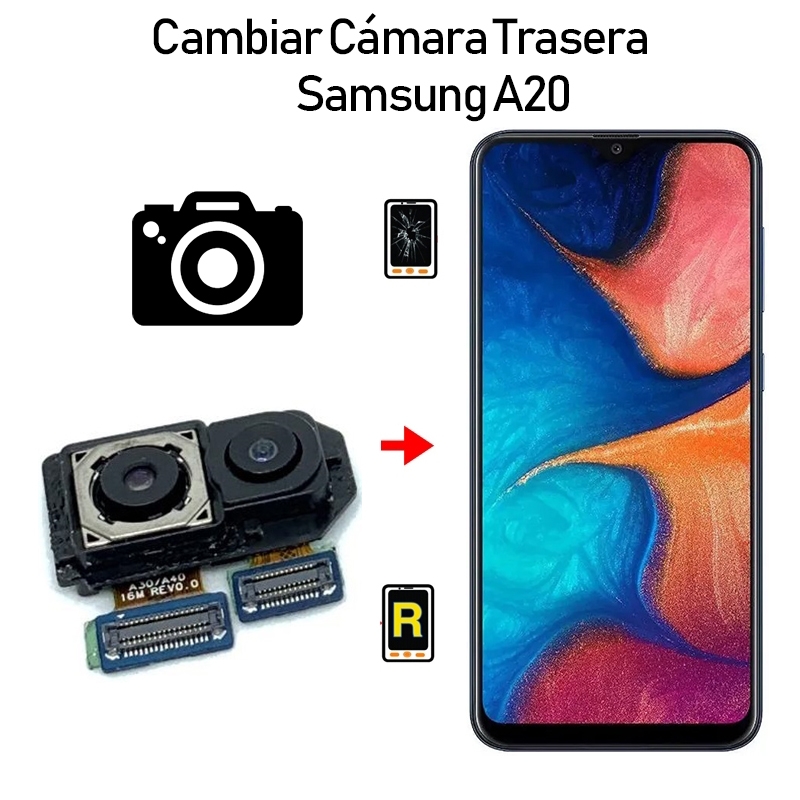 Cambiar Cámara Trasera Samsung Galaxy A20