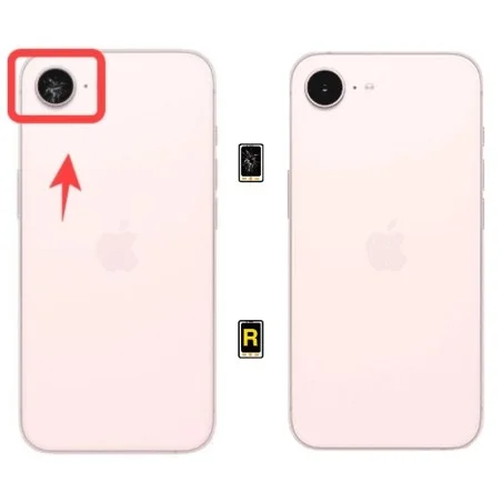 Cambiar Cristal Cámara Trasera iPhone 17e | Servicio rápido, garantía y presupuesto gratuito.