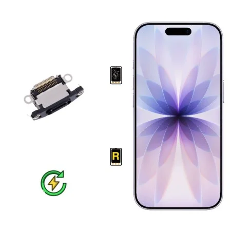 Cambiar Conector de Carga iPhone 17 | Servicio rápido, garantía y presupuesto gratuito.