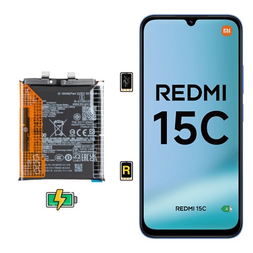 Cambiar Batería Xiaomi Redmi 15C 4G | Garantía y stock Disponible