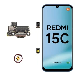 Cambiar Módulo de Carga Xiaomi Redmi 15C 4G | Garantía y stock Disponible